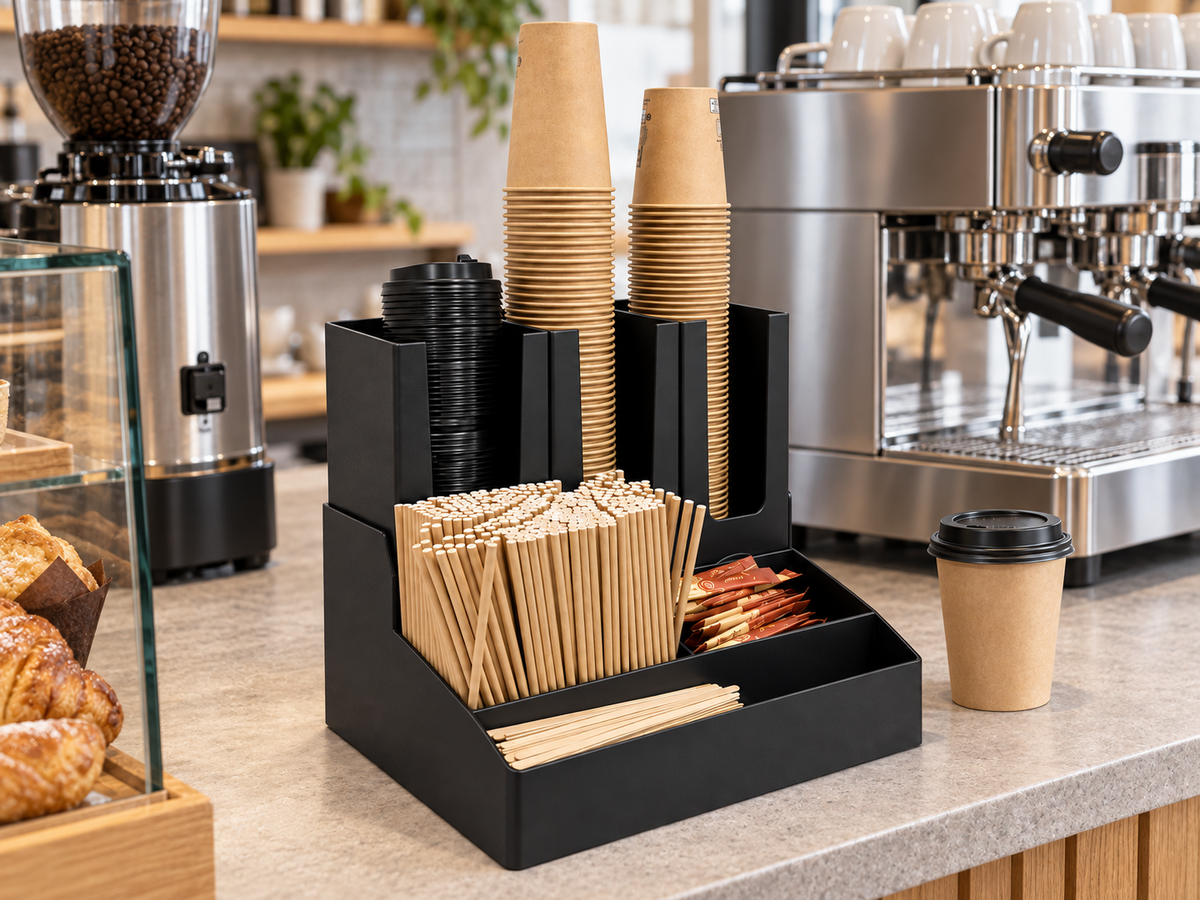 CUP KEEPER Organisateur modulable pour station café, 6 compartiments