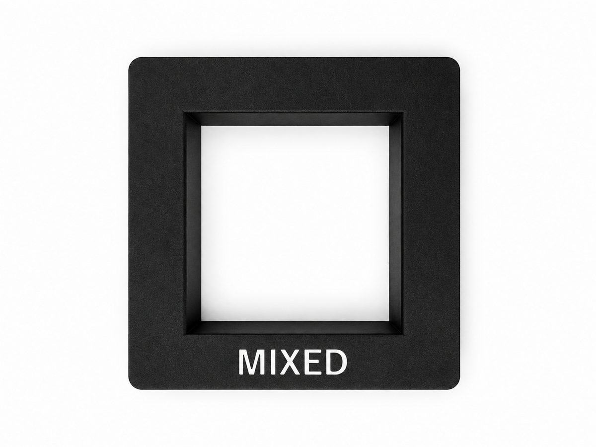 Black MIXED countertop waste chute frame